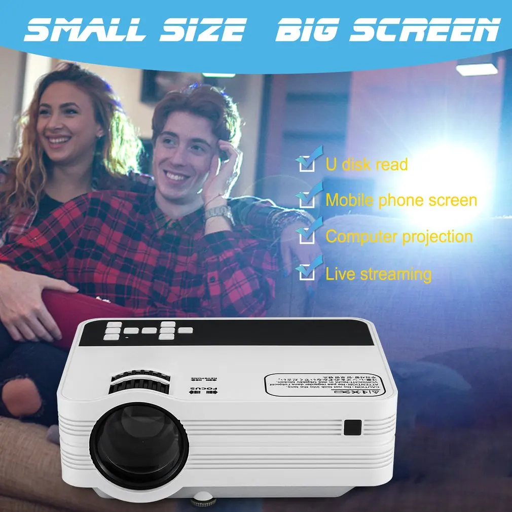 

Professional Home Portable Mini Micro Projector Interactive Projection 720P Outdoor Video Game Movie Projector