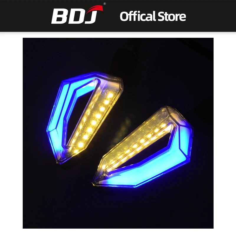 BDJ для универсального Harley Cruiser Honda Kawasaki BMW Yamaha мотоцикла 12 светодиодных указателей
