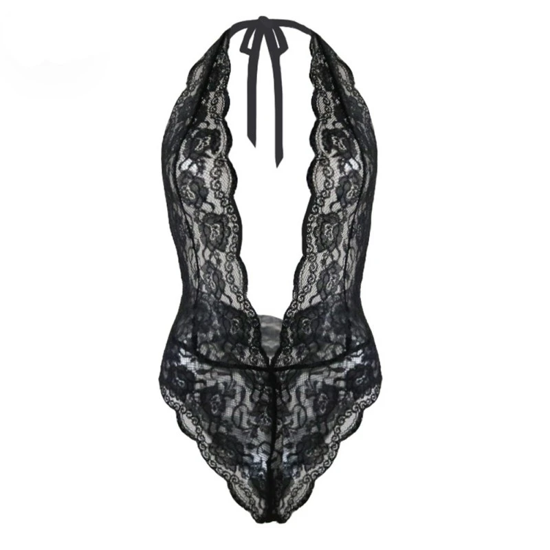 

2019 Sexy Lingerie Women Black Lace Transparent Erotic Underwear Backless Temptation Intimate Sexy Costumes