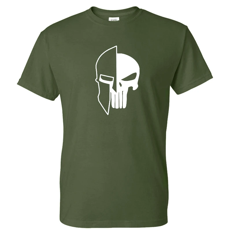 

T-shirt summer Fashion Fun Graphic Skull Print menswear street wear sport O collar T-shirt casual fashion cotton T-shirt