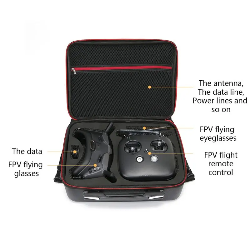Нейлоновая/полиуретановая сумка для хранения чехол DJI FPV/Fly More Combo VR Glasses 95AF |