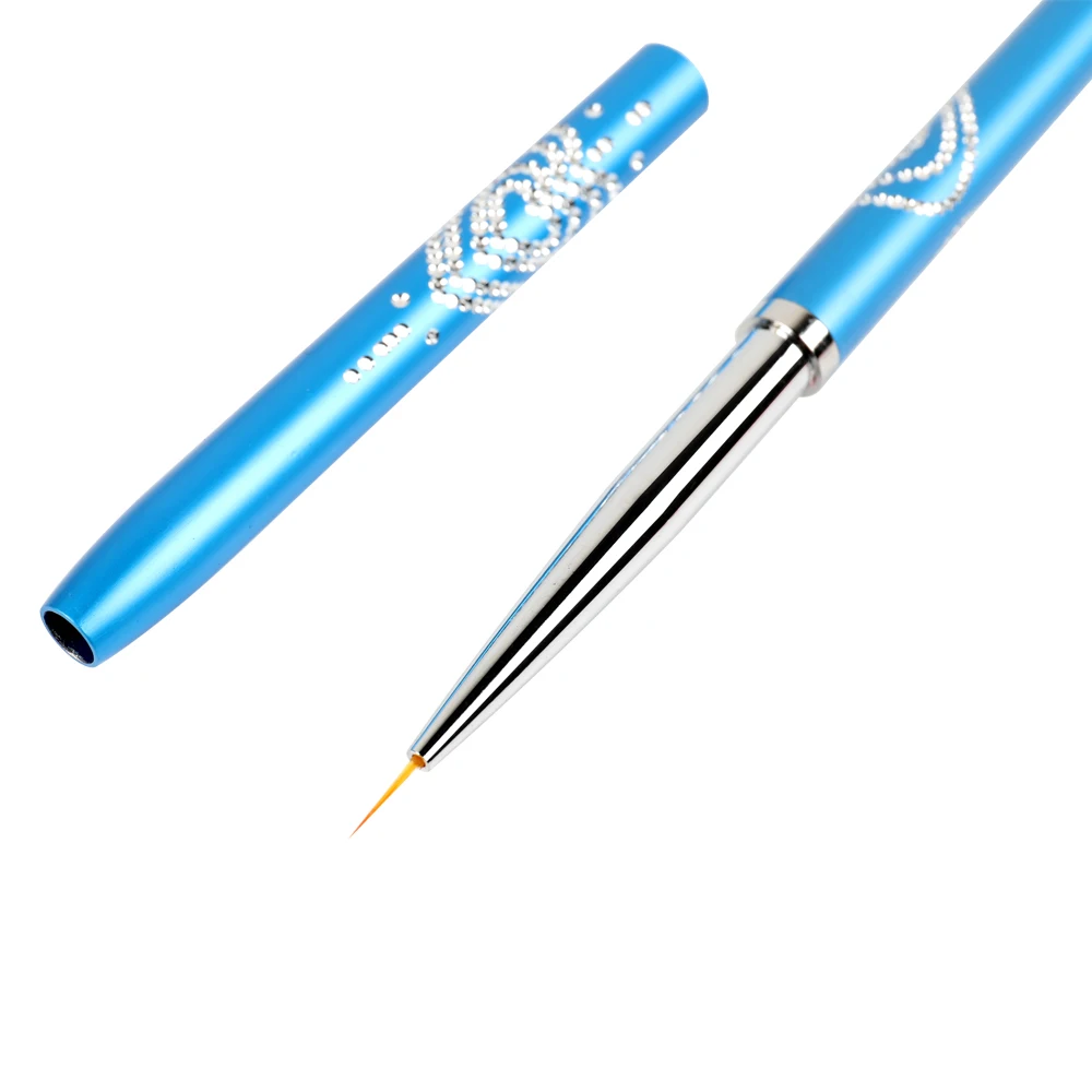 

Lootaan 1 Pc Nail Art Liner Brush 7mm/9mm/11mm Nail Stripes Painting Pen Drawing Tools Acrylic Nail Brush Manicure Nail Art Tool
