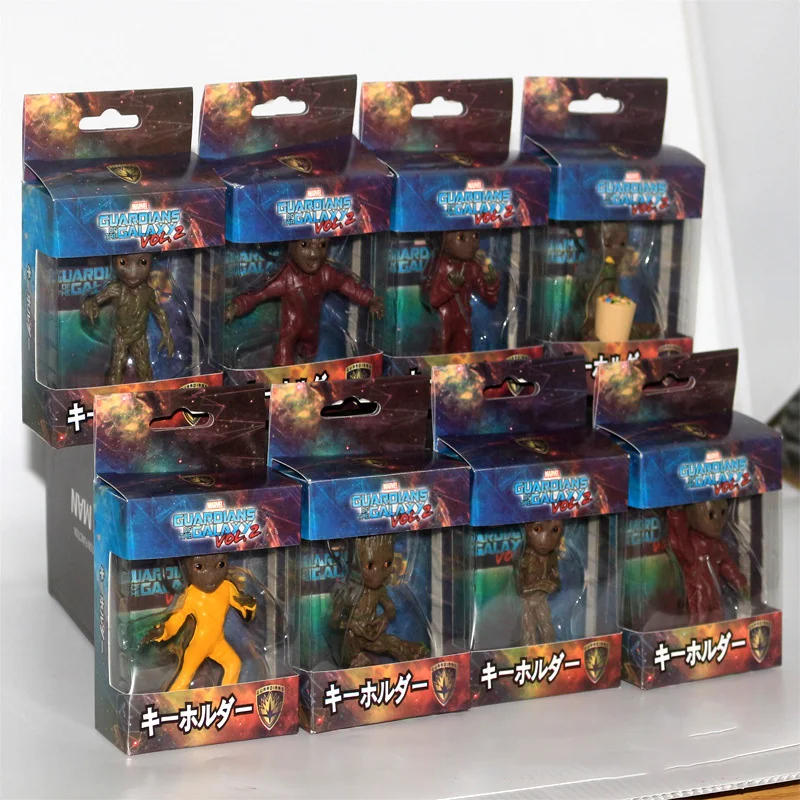 Strongwell кукла Грут связка ключей детское дерево фигурка мужчины Marvel guardiers Groot Cos галактика Мстители украшение фигурка игрушка