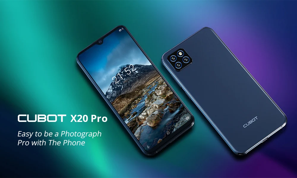 Смартфон CUBOT X20 Pro 4G 6 3 дюймов Android 9 0 Helio P60 четыре ядра ГБ ОЗУ 128 Гб ПЗУ 20 МП камера 4000