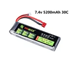Литий-полимерный аккумулятор Lion Power 7,4 В, 5200 мАч, 30C, 2S, аккумулятор 2S, Литий-Полимерный Аккумулятор 7,4 В, 5200 мАч, 30C, 2S, 1P, зеркальный литий-полимерный аккумулятор для радиоуправляемого автомобиля
