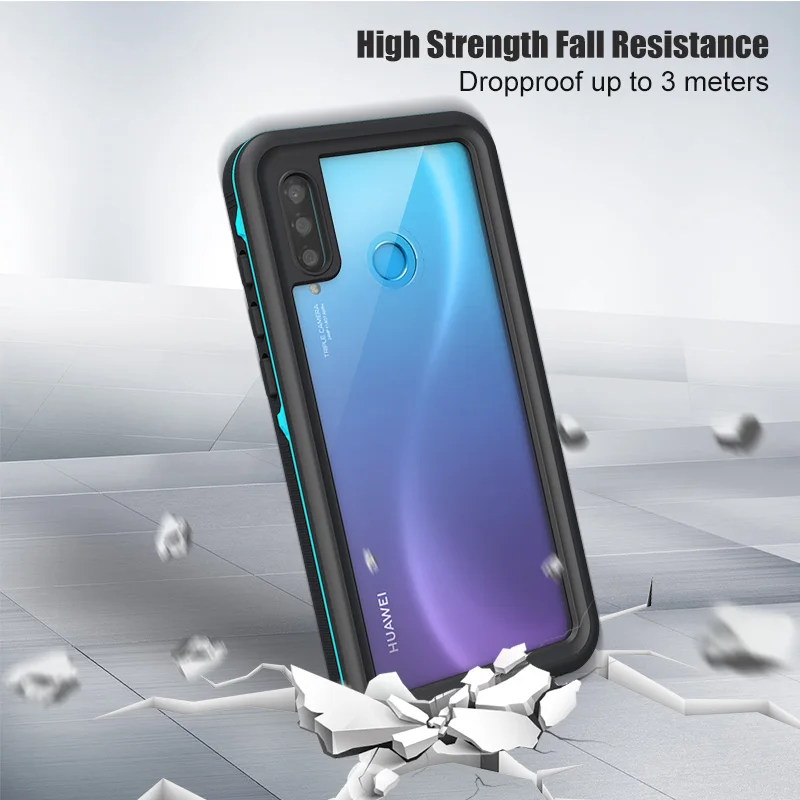 shellbox waterproof case for huawei p30 lite p30 pro 360 shockproof case for huawei p40 pro p20 pro p20 lite clear cover free global shipping