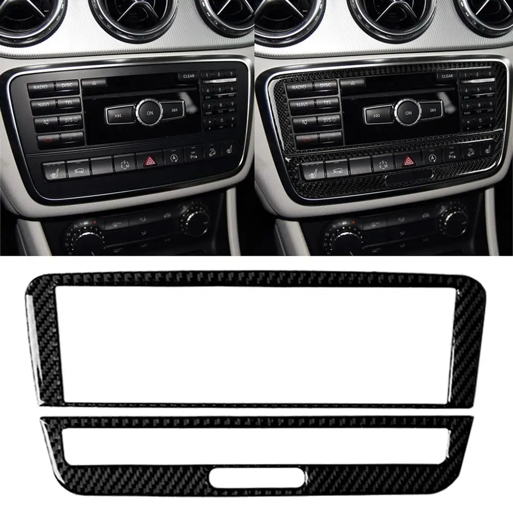 

Adhesive CD Air Conditioning Control Console Panel Trim Sticker for Benz