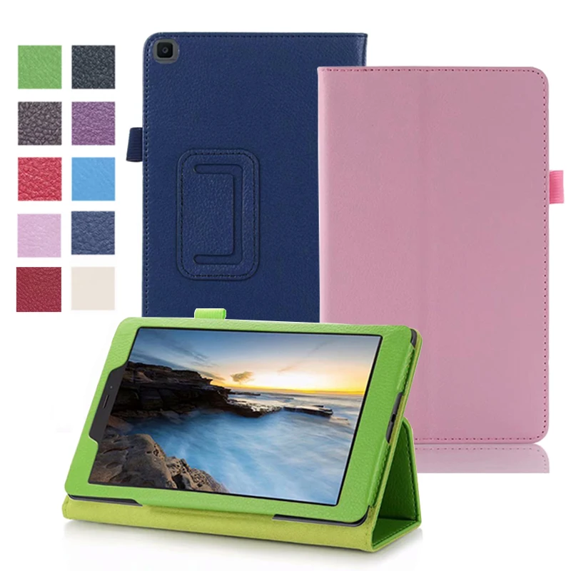 Магнитный чехол книжка из искусственной кожи с подставкой кожаный для Samsung Galaxy Tab