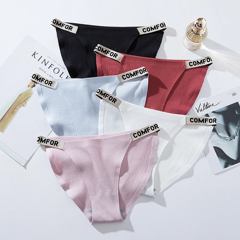 

Sexy Ladies Panties Briefs Sports Comfortable Cotton Seamless Underpants Female Simple Letter Design Fashion Intimates Lingerie
