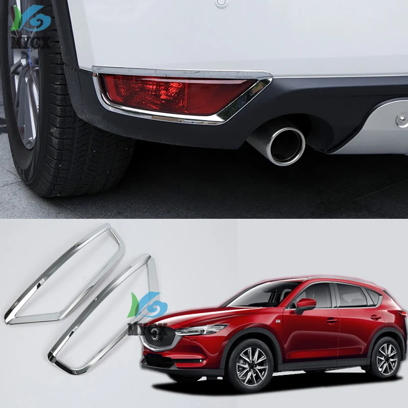 

Подходит для Mazda CX5 CX-5 CX 5 2017 2018 2019 KF ABS, хромированный задний отражатель, противотумансветильник фара, наклейка, декоративная отделка, аксессу...