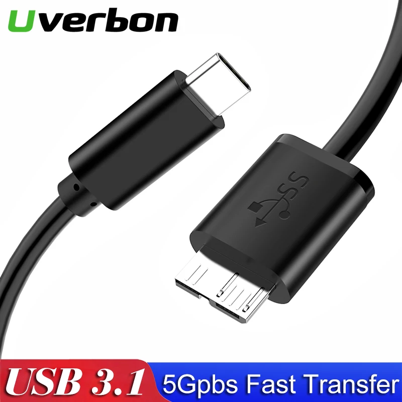 

Кабель usb-c/Micro USB 3,0, штекер-штекер Micro B, для быстрой зарядки, для передачи данных жесткого диска