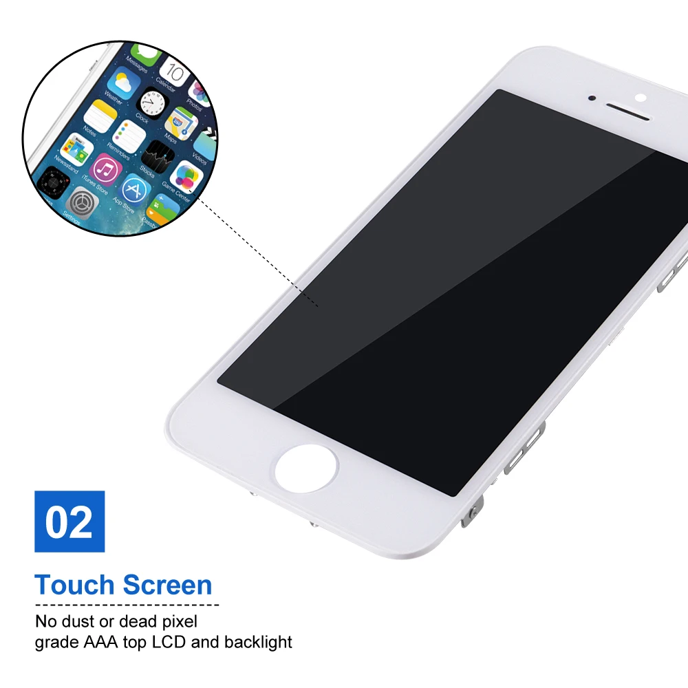 Сменный сенсорный ЖК экран для iPhone 5 дигитайзер в сборе 5c без битых пикселей