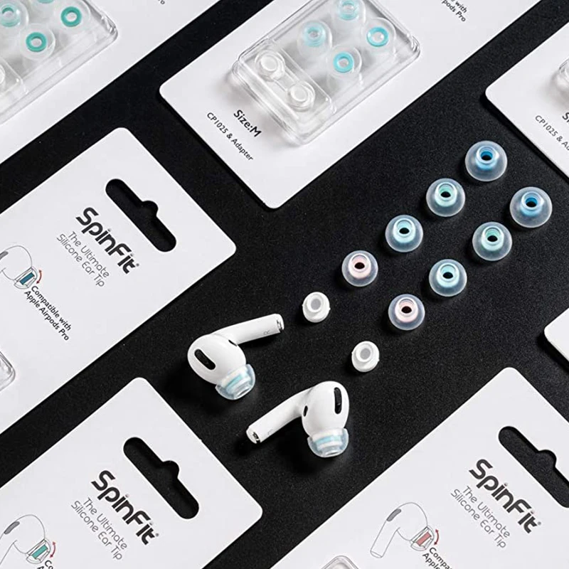Сменные силиконовые наушники DUNU Spinfit CP1025 для Airpods Pro 1 карта с 4 наконечниками 2