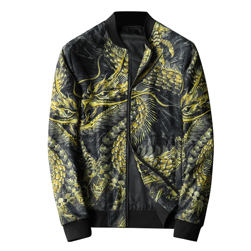 

Vintage Jacket Men Floral Bomber Jacket Men Patchwork Lattice Long Sleeve Zipper Jackets Coat Men's Pilot Jacket Plus Size M-5XL