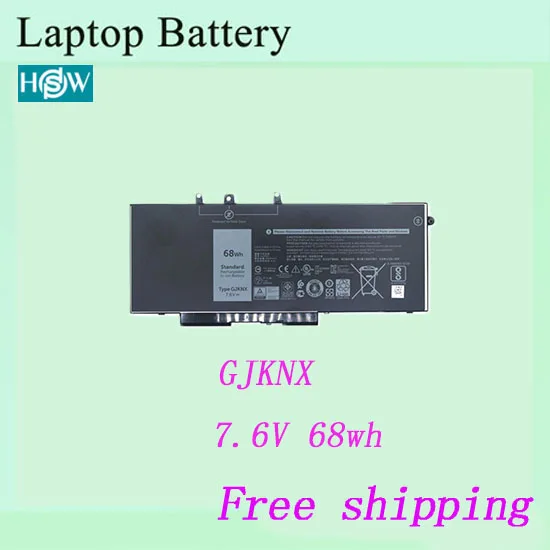 100% абсолютно новый GJKNX Аккумулятор для ноутбука Dell Latitude 15 5580 5480 5280 M3520 M3530 батареи