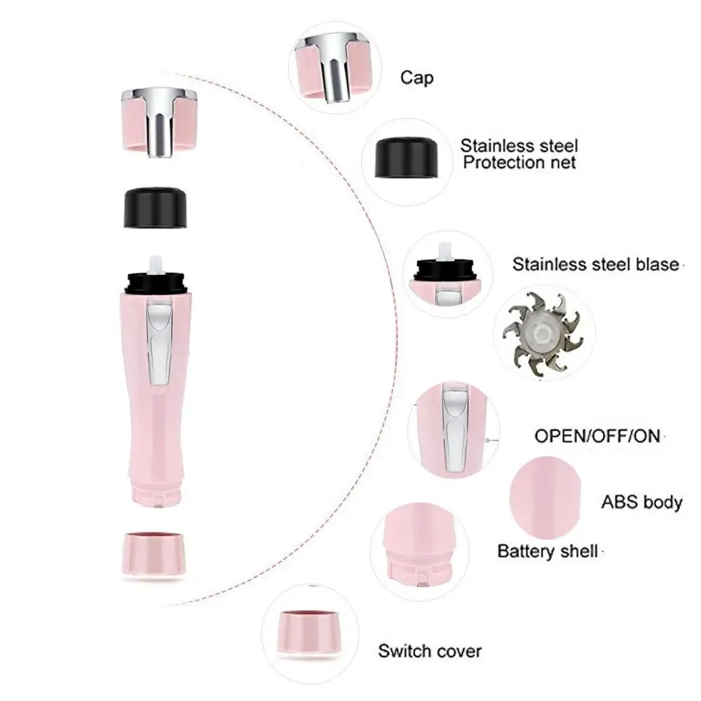 Электрический мини эпилятор для удаления волос Женская безболезненная помада