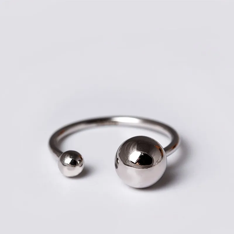 925 пробы серебряные гладкие открытые кольца ручной работы для женщин и девушек