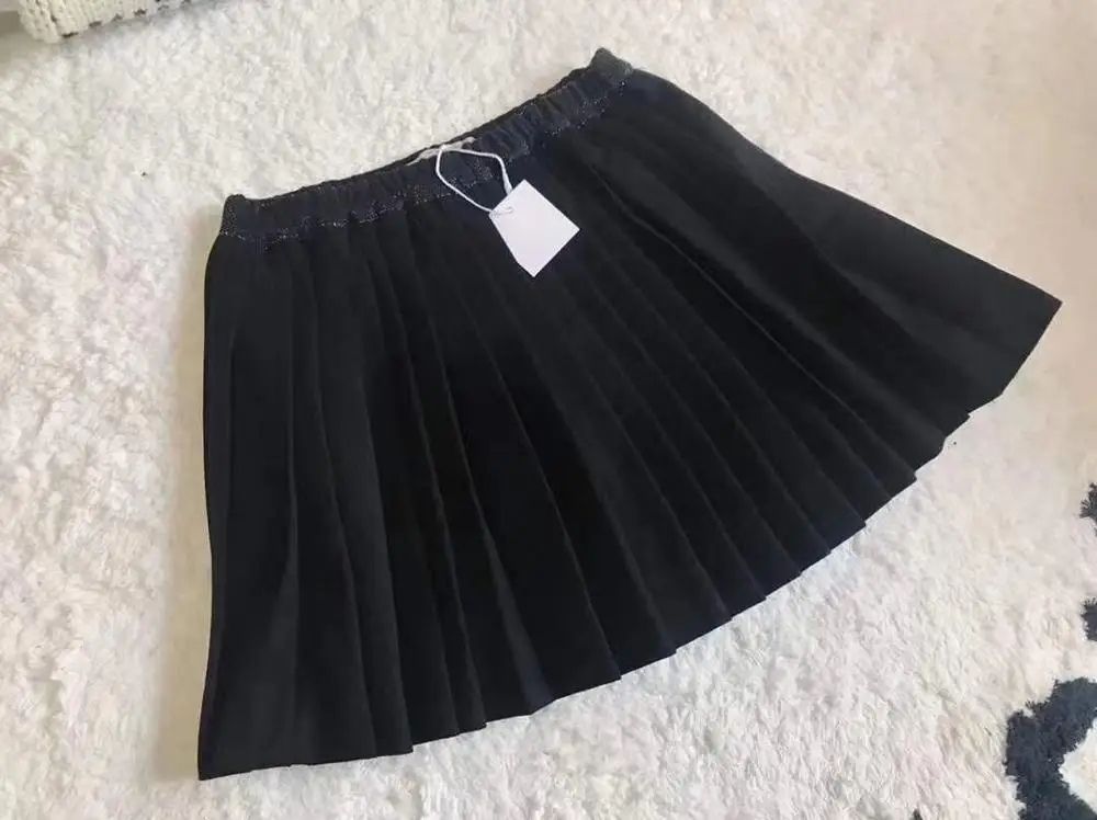 

2020 New Black Bp Cherry Pleated Skirt 90-160CM