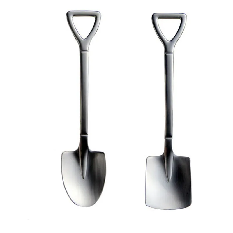 Десертная ложка из нержавеющей стали с рисунком кофе столовая кухонная посуда