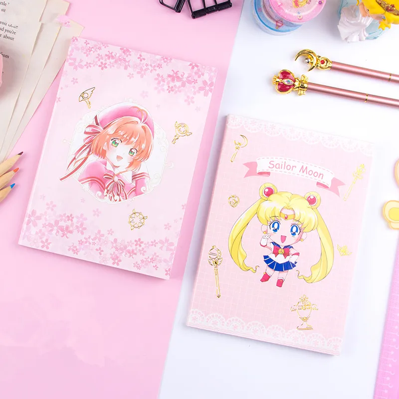 Сейлор Мун Косплей тетрадь карта Captor Sakura журнал для записей печатная бумага Мультфильм Креативный кабинет блокноты канцелярские товары подарок