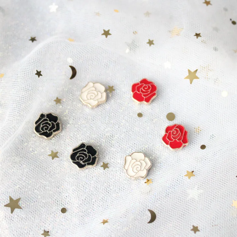 

100pcs/lot Acrylic rose flower Embelishment Hair Accessory DIY Craft Supplies