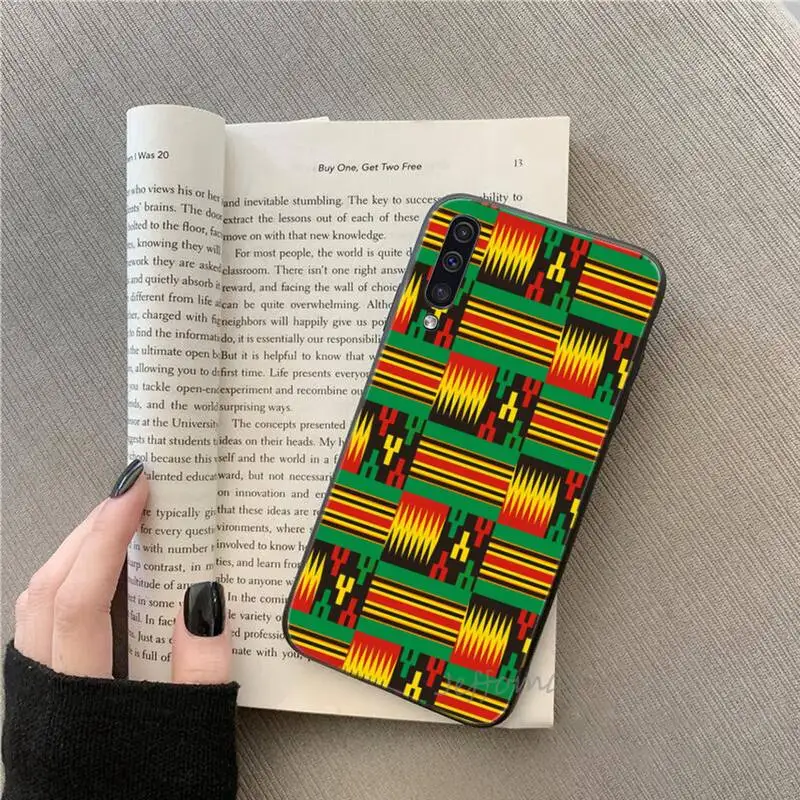 

African style fabric print Printing Phone Case For Samsung A20 A30 30s A40 A7 2018 J2 J7 prime J4 Plus S5 Note 9 10 Plus
