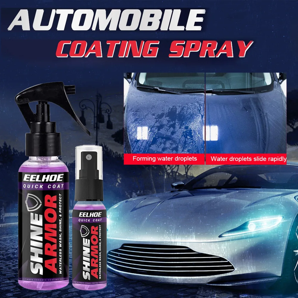 

120ML SHINE ARMOR Fortify Nano Quick Coat Ceramic Coating Agent Paint Hydrophobic Wax Polish Spray Waterless Car accessoires