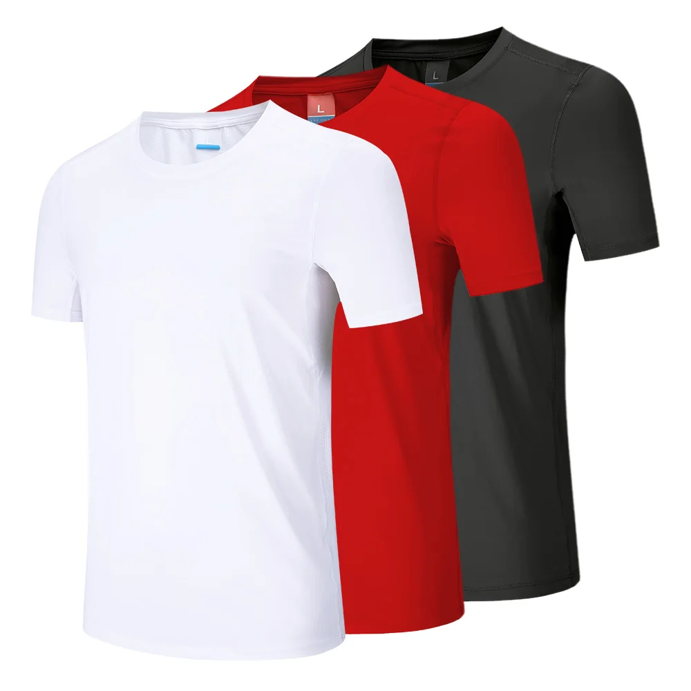 

Polyester Sports T Shirt Men Compression T-Shirts Quick-Dry Fitness Gym Shirt Running T-Shirt Short Sleeve Leisure Sport Shirt