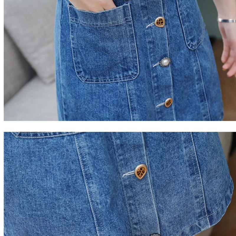 #2706 летнее однобортное джинсовое платье женские комбинезоны пикантные джинсовые