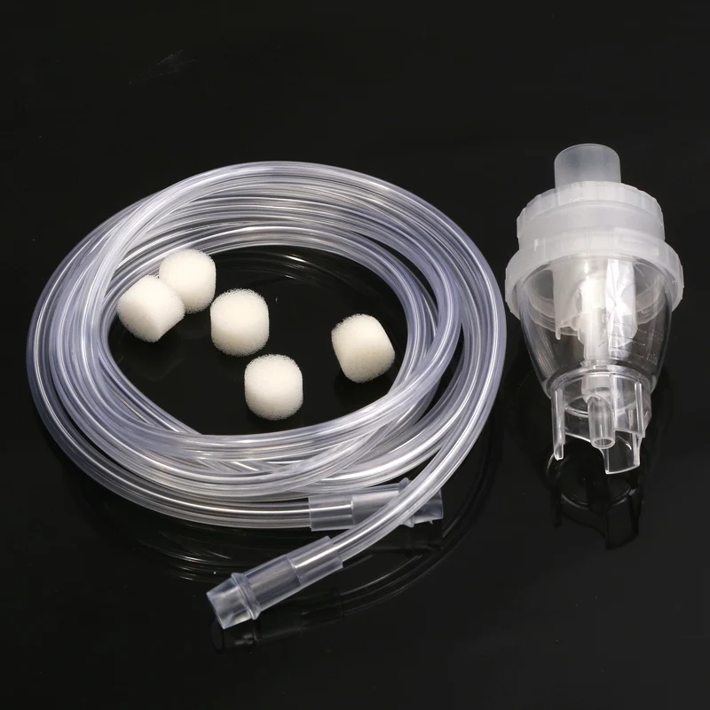 Nebulizer Atomizer Soft Tube Filter Sponge & 6mlatomized Cup Inhaler Catheter