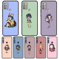 Demon Slayer Cute For MOTOROLA One Fusion Case for Moto G10 Plus Play Power One G20 G30 G40 G50 G60 Edge Phone Shell