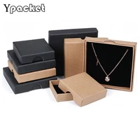 100pcslot kraft paper box for jewelry nail position ring pendant necklace box earring jewellery organizer custom
