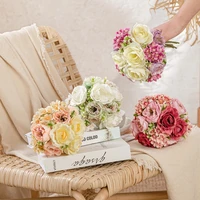 artificial flower weaving snow bouquet pastoral home living room dining table decoration bridal bouquet photography props diy
