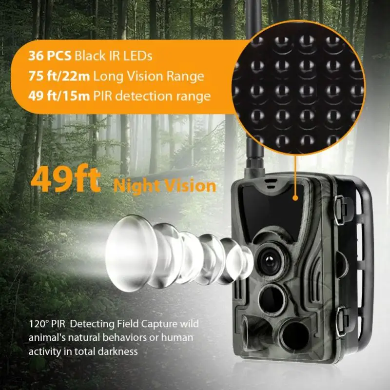 Камера Trail HC801M инфракрасная камера для наблюдения за дикой природой 2G MMS 16 МП 1080P SMS