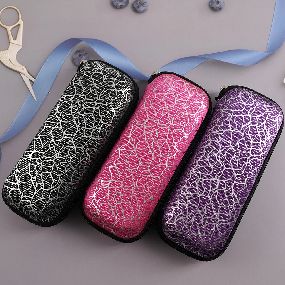 

1 Pcs Zipper Closure Sunglasses Hard Box Eyewear Case Simple Style Portable EVA Reading Glasses Protective Box Unisex Travel