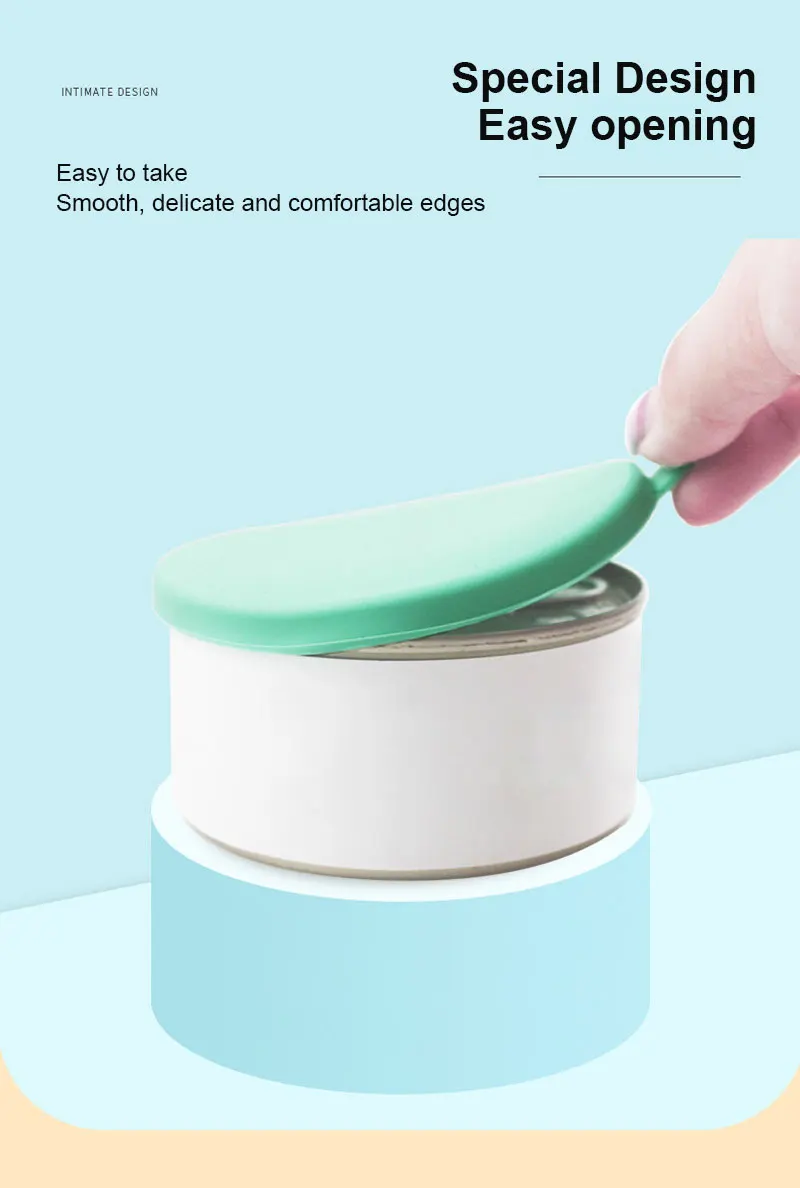 

Dog Lid Fresh-keeping Silicone Lid Canned Pet Dog Sealed Lid Universal Sealing Cap Sealing Cap Canned Lid Dog Supplies