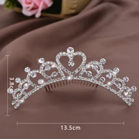 girls crown headband for bride rhinestone crystal floral crown wedding women tiara for hair accessories luxury jewelry supplies