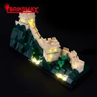 briksmax led light up kit for architecture great wall of china building blocks compatible with 21041 not include model