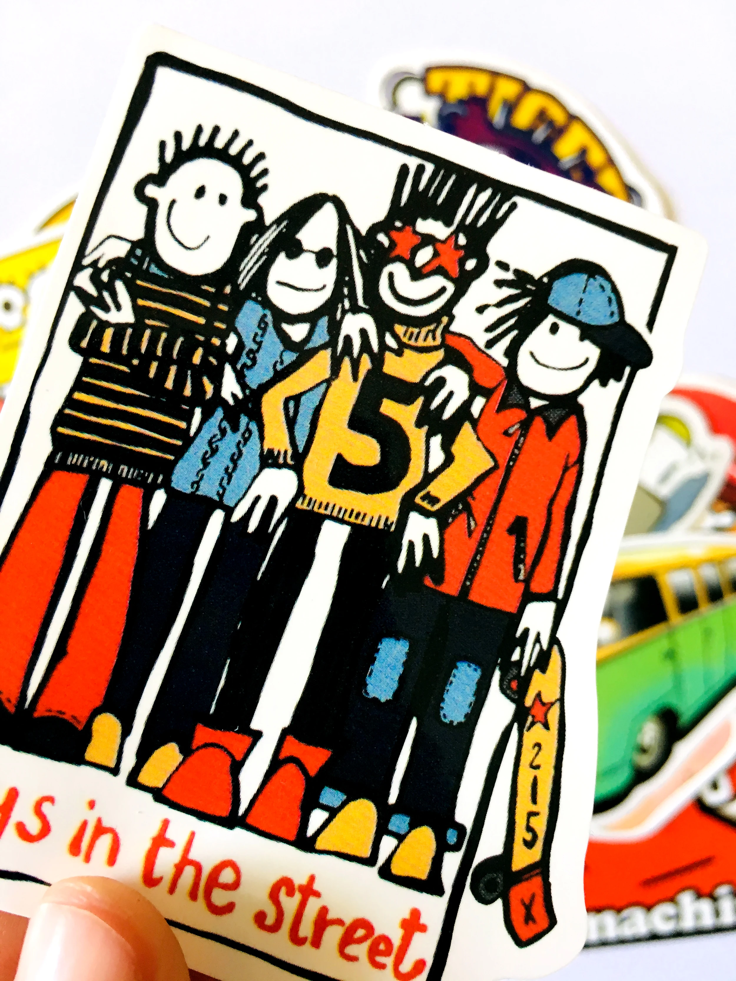 60 шт./лот ПВХ знаменитые Мультяшные наклейки размещенные на мотоцикле компьютер