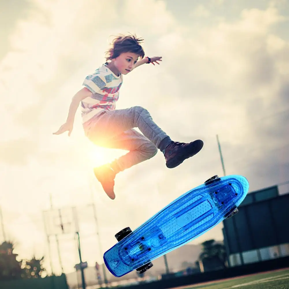 22 дюймовый мини Крейсер Скейтборд Доска для детей Пенни борд девочек доска с