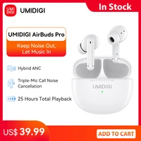 umidigi airbuds pro earphone hybrid active%c2%a0noise cancellation tws wireless bluetooth headset headphones sports with microphone