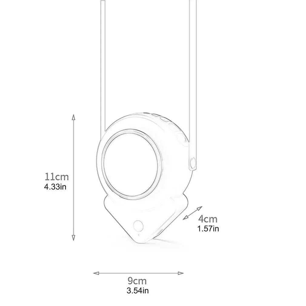 

Necklace Fan Mini Bladeless Handheld Fan Portable USB Rechargeable Personal Neck Fan Speed Adjustable For Outdoor Event Office