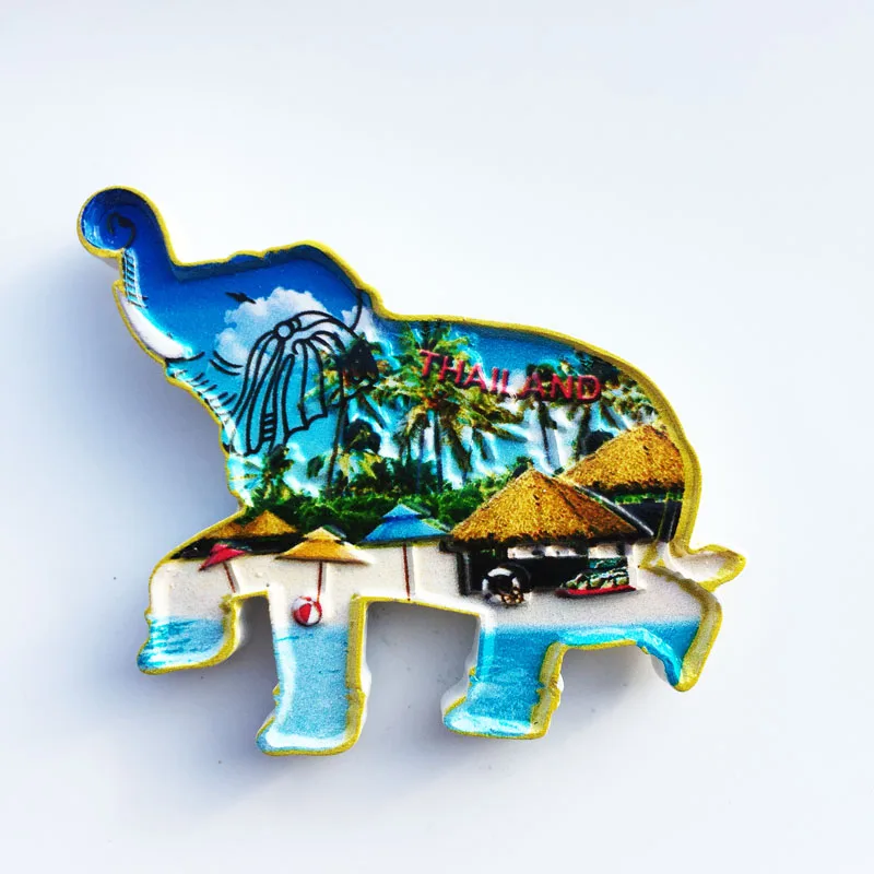 Тайский магнит на холодильник туристические сувениры из смолы украшение для