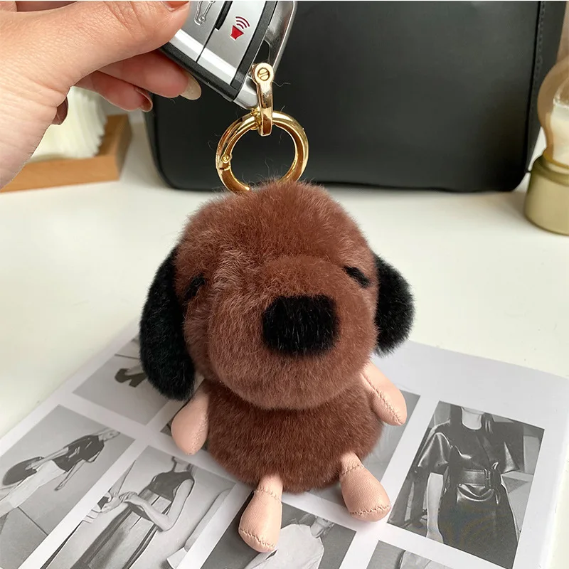 Роскошный брелок с подвеской в виде маленькой собаки милый щенок для женской