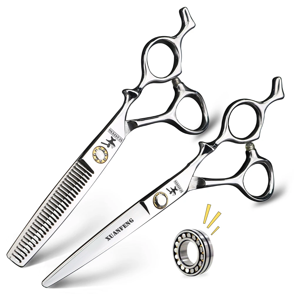 Парикмахерские ножницы с серебряными подшипниками 6 дюймов острые для стрижки и