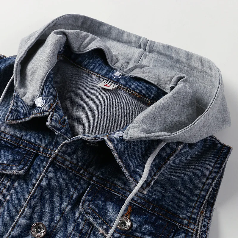 

2021 new spring and autumn ripped short top sleeveless denim vest women's vest waistcoat jacket waistcoat