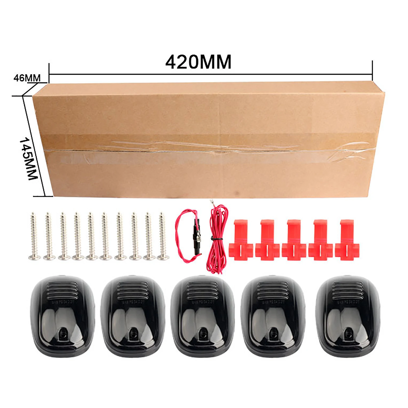 

5pcs/set 12V LED Car Roof Marker Lights Truck Doom Lamp For Truck SUV Pickup Truck Car 12LED Clearance Light