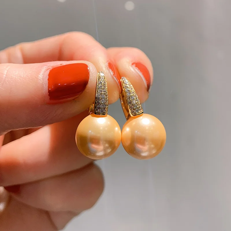 

Luxury 925 Sterling Silver Handmade Australian Mother-Of-Pearl Earrings For Women Wedding Fine Jewelry Wholesale