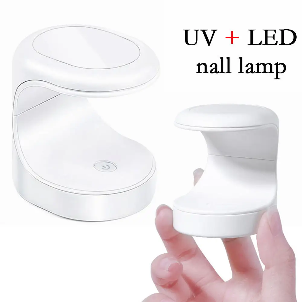 16 Вт мини светильник для ногтей ультрафиолетовая Светодиодная лампа Гель лак