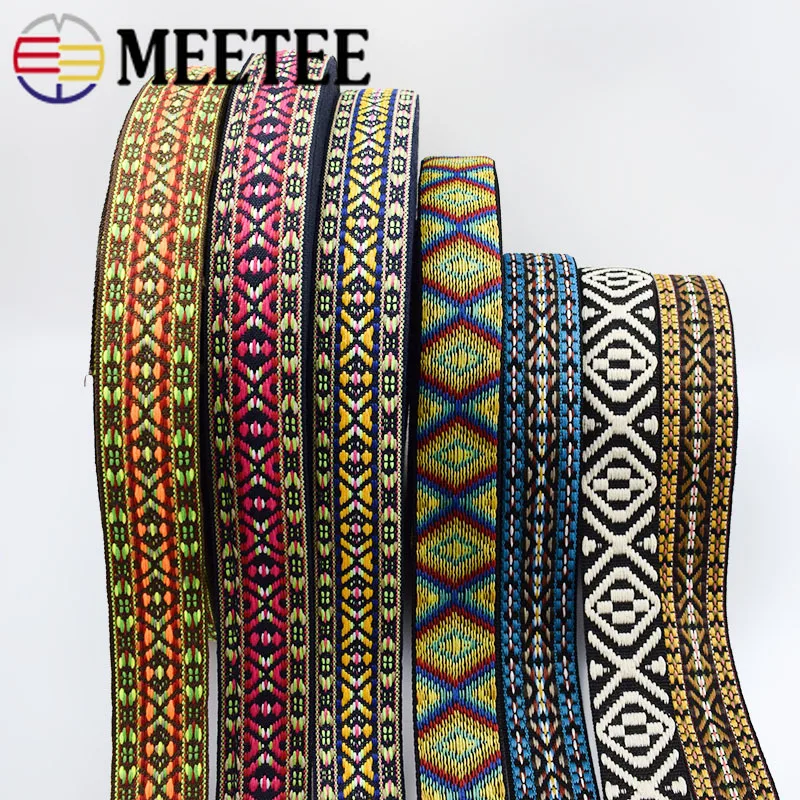 8 м 38 мм вышитые жаккардовые ленты для сумок | Дом и сад